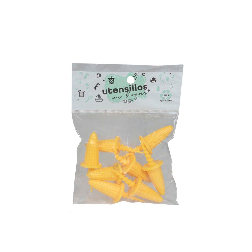Set Bolsa Pinche Choclo X 8 Amarillo