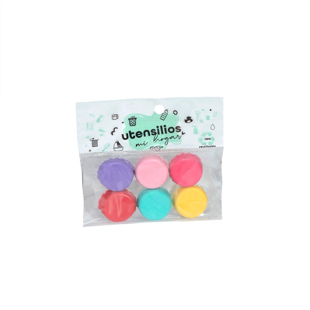 Set Bolsa Tapita De Cerveza X 6 Color