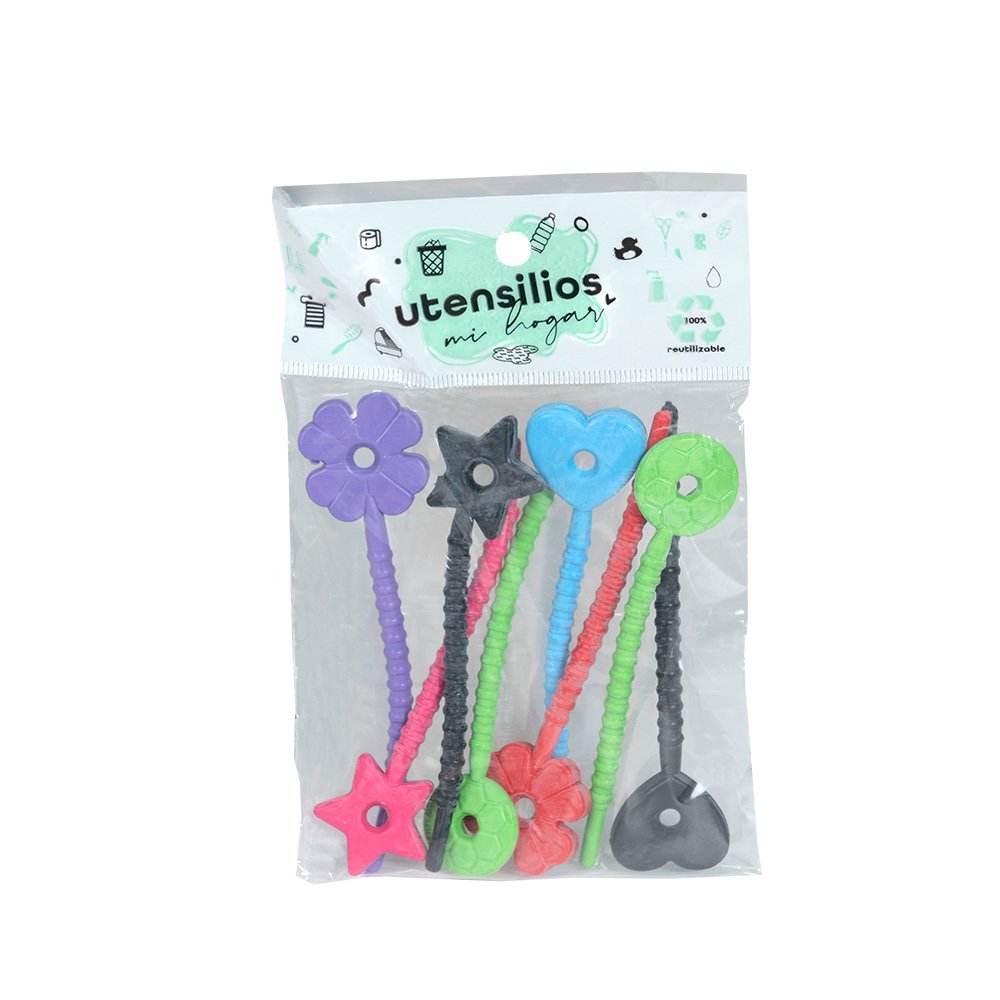 Set Bolsa Precinto Flexible X 8 Color
