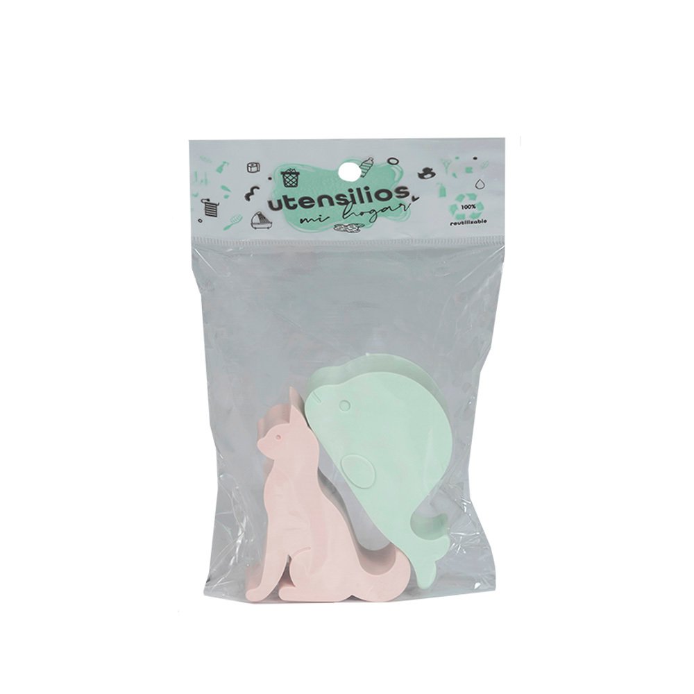 Set Bolsa Soporte Celular Animalito X 2