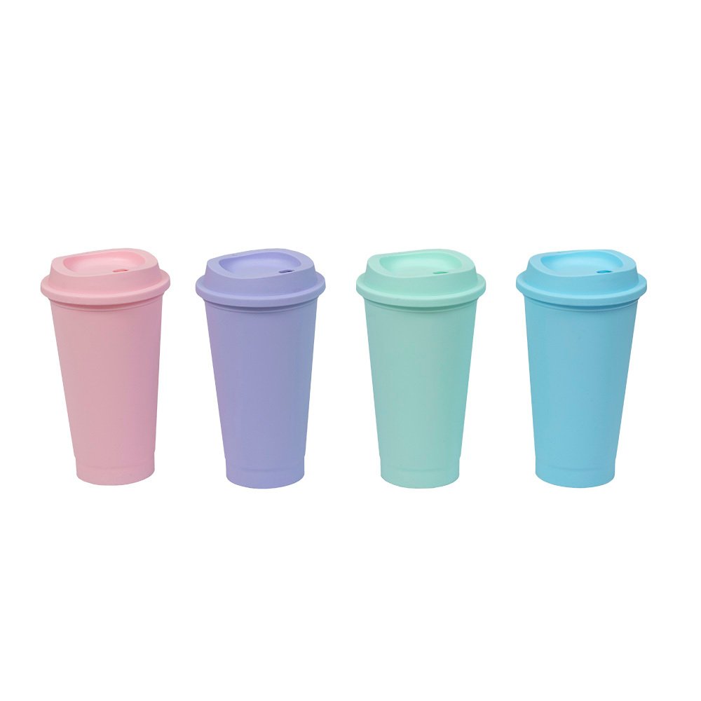Vaso Eco Cafe 460ml - Liso Pastel