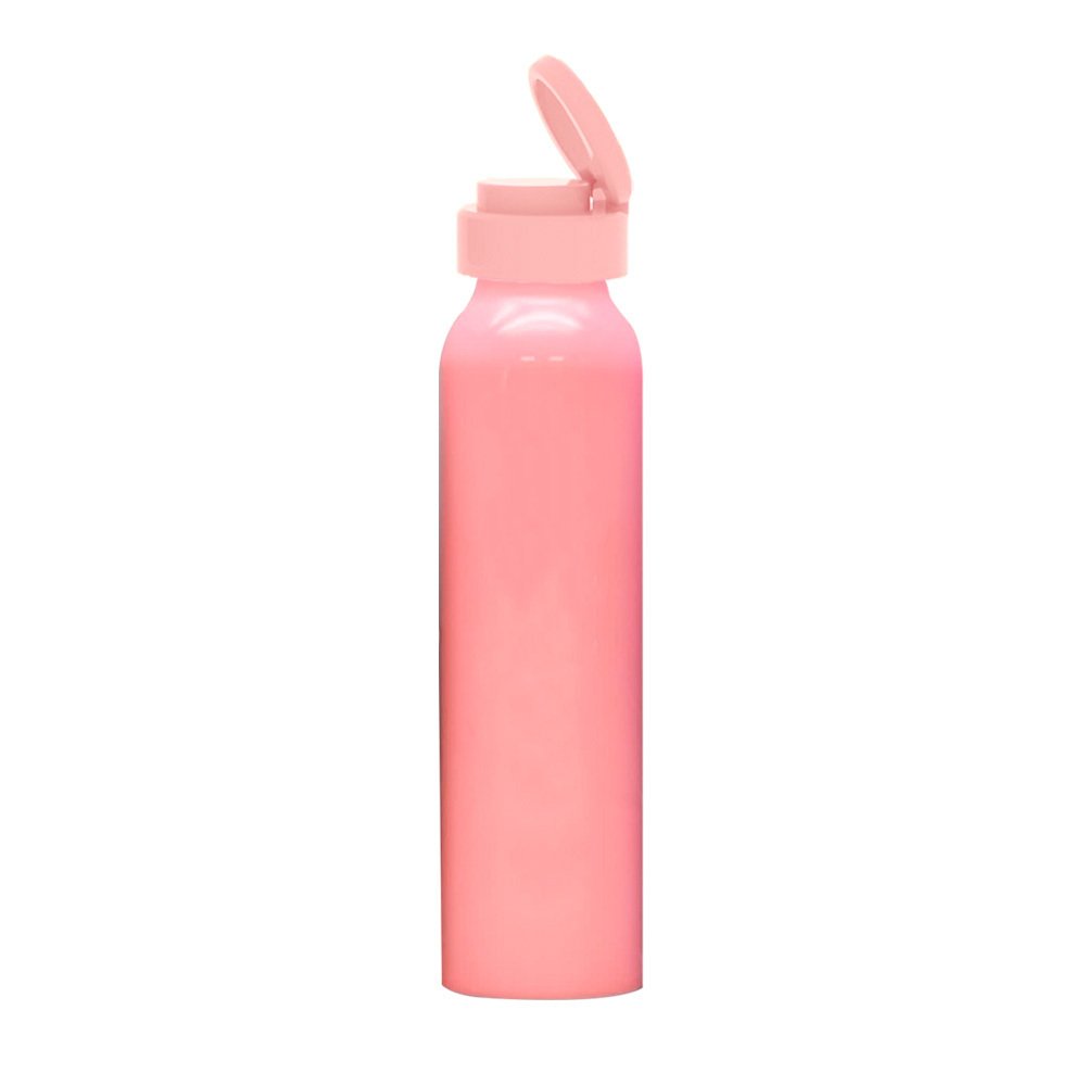 Botella Aluminio Lisa Rosa Pastel