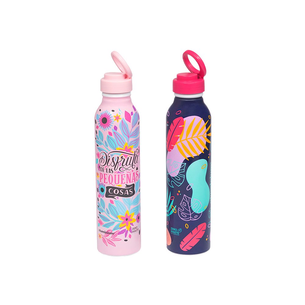 Botella Aluminio Flower