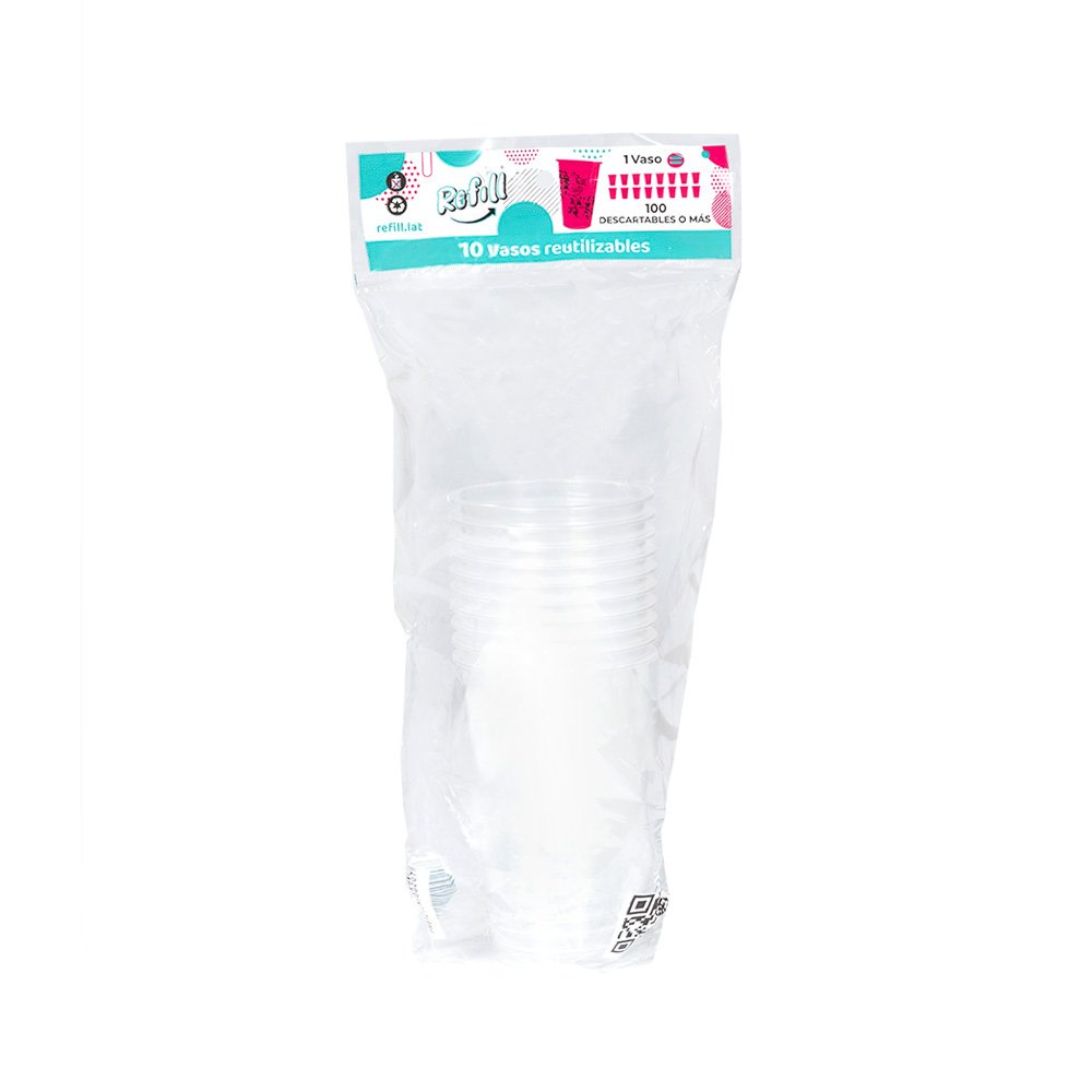 Set De 10 Vaso Geo 500cc En Bolsa Cristal
