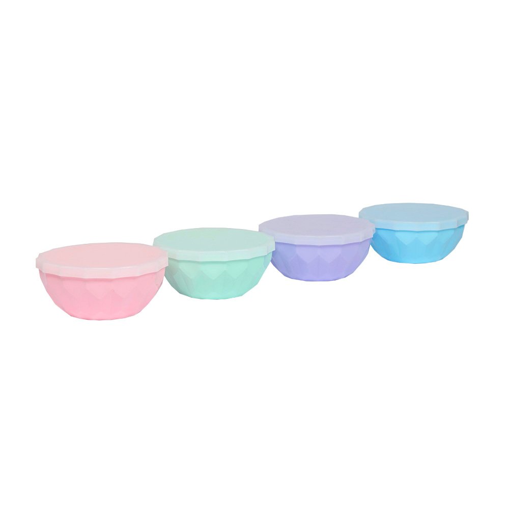 Bowl Mediano Con Tapa Pastel