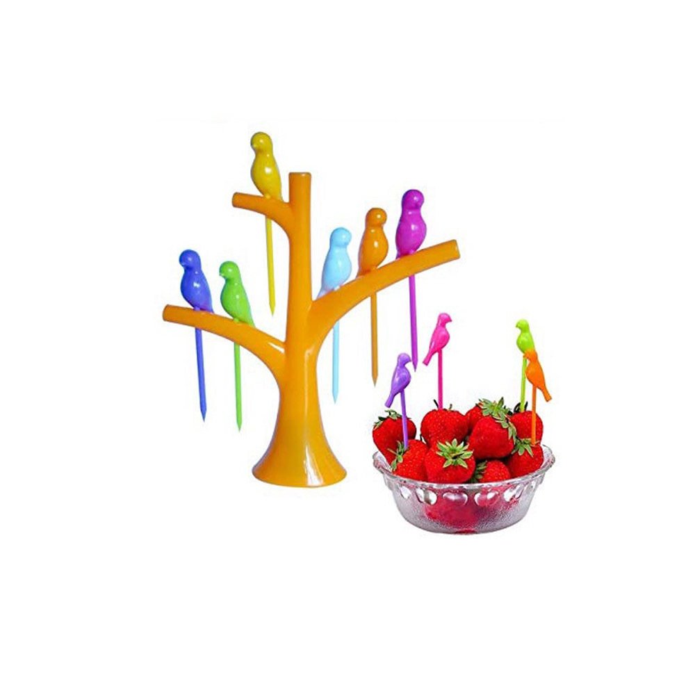 Arbol Con Pajaritos Escarbadientes