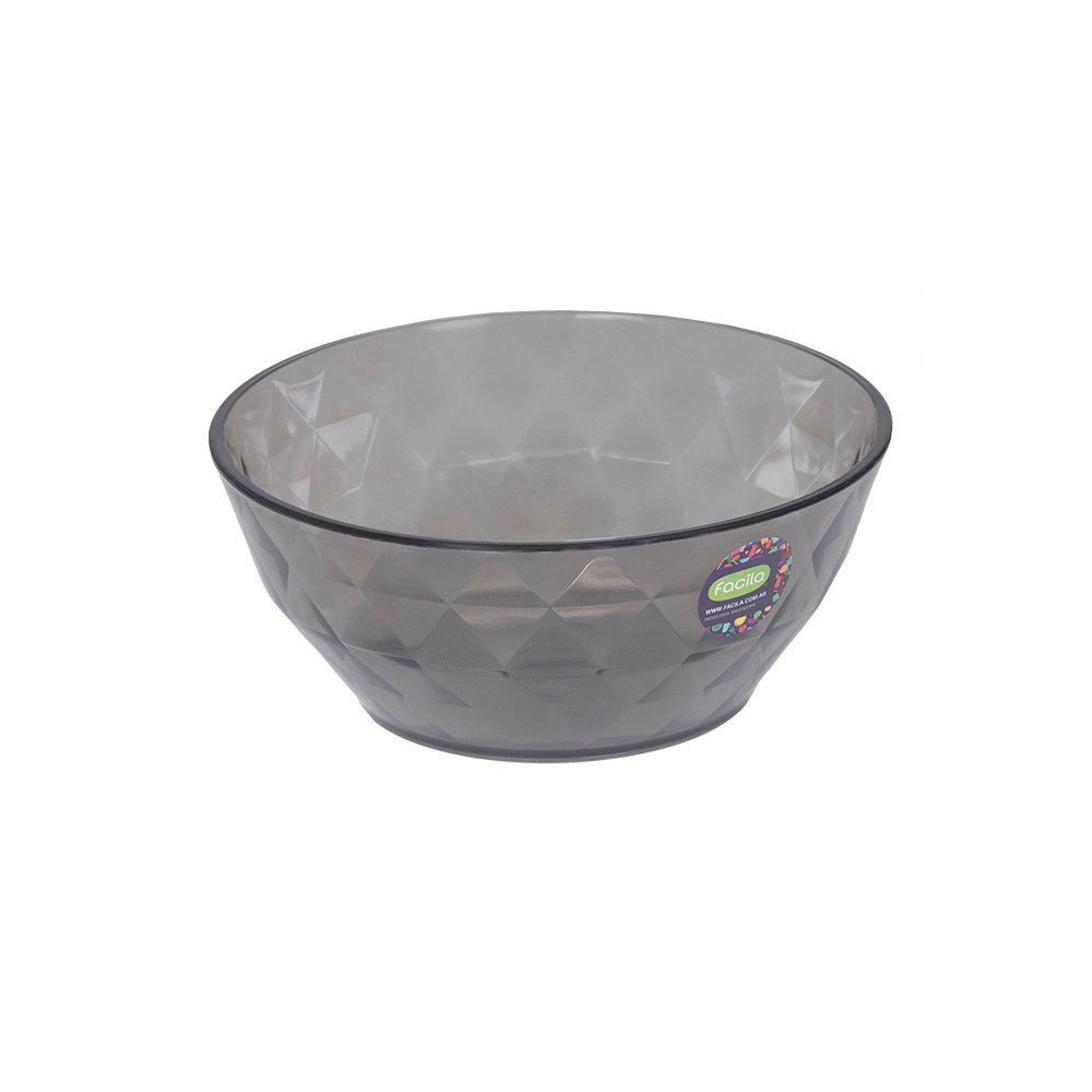 Bowl Grande Facetado Fume