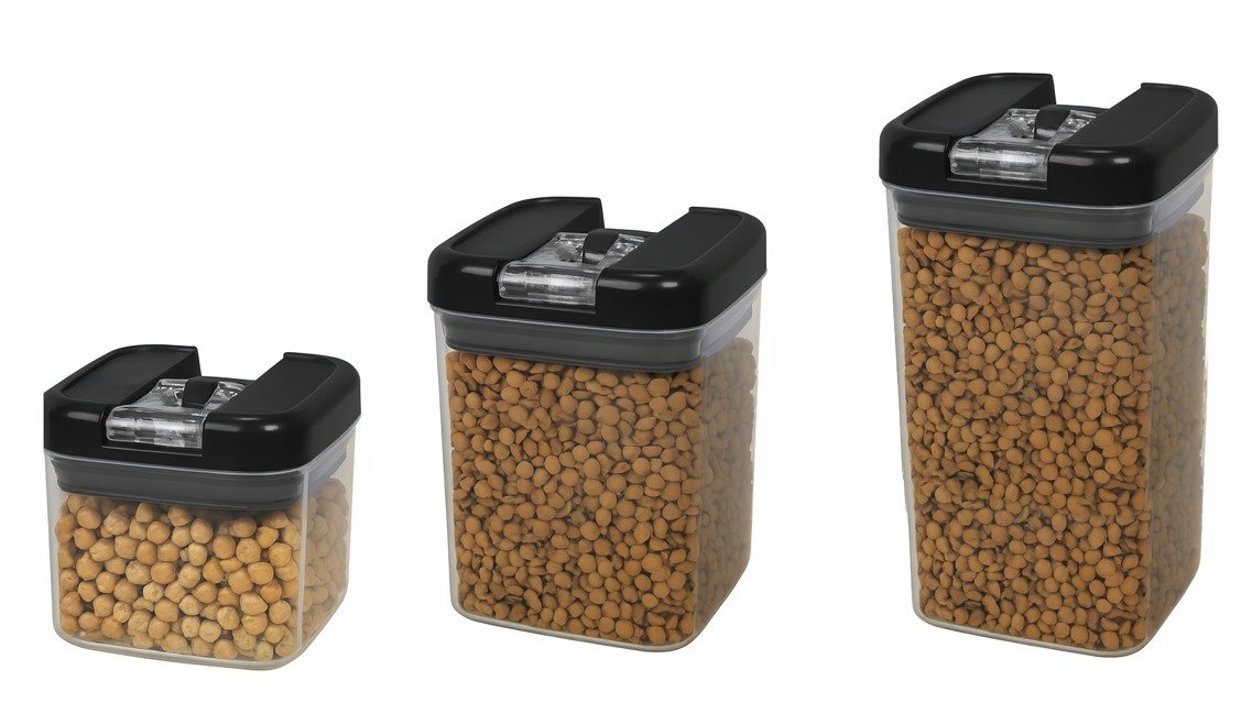 Frasco Hermetico Flip Grande 1.4l Negro