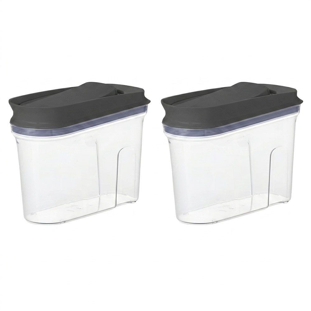 Frasco Hermetico Dosificador Chico Negro 0.75l
